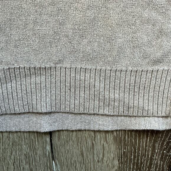 American Eagle Outfitters Beige Knit 3/4 Sleeve Sweater Women’s  L 100% Cotton - Picture 4 of 11